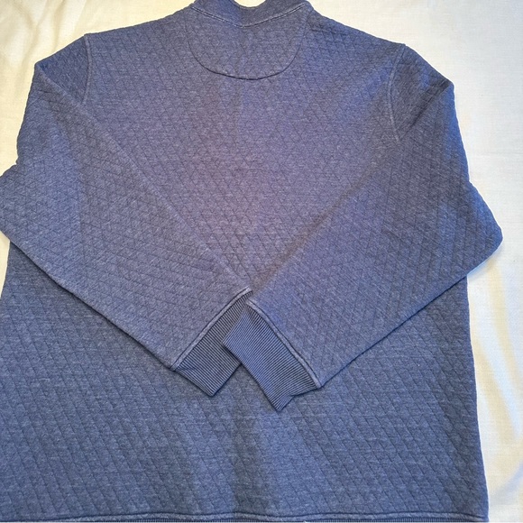 Crown & Ivy Blue, quilted, long sleeve, quarter zip shirt XLT - Picture 4 of 4